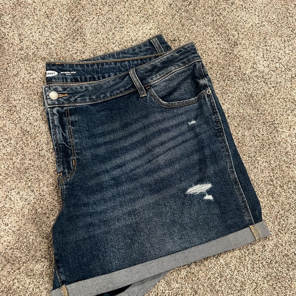 Old Navy Dark Blue Denim Jean Shorts